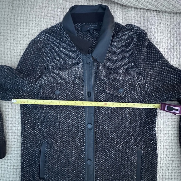 rag & bone WOMEBS large a as Black and Gray Bomber Jacket - Picture 6 of 10